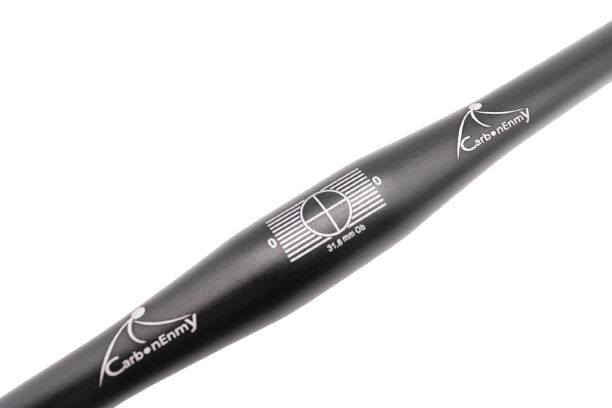 MTB Lenker Flat Bar 31,8mm Aluminium Fahrradlenker 720/780mm DH Schwarz Matt