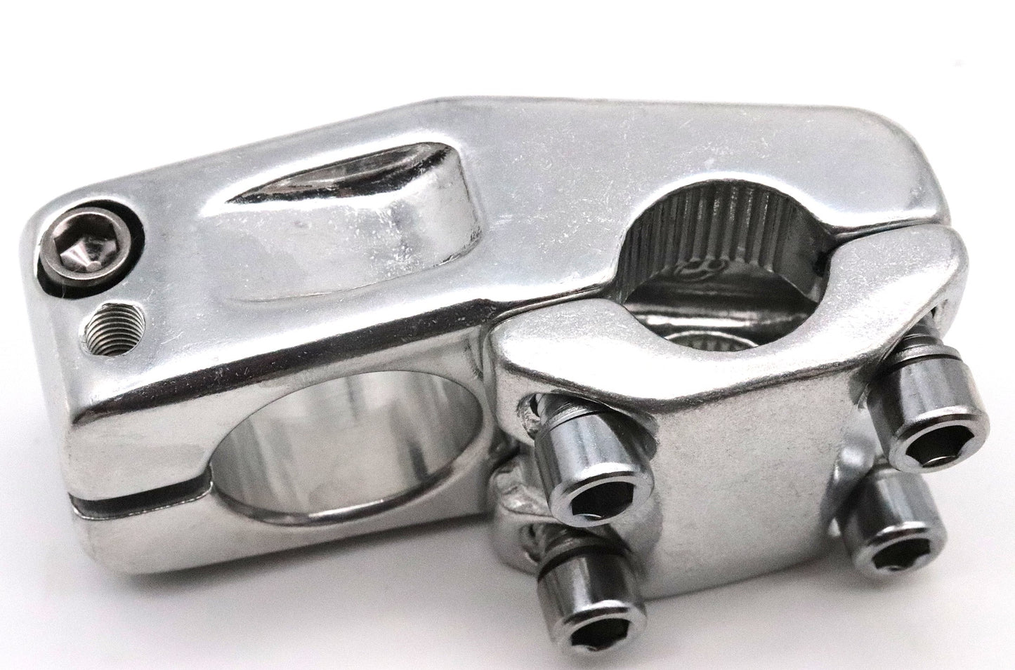 BMX Vorbau 40mm 15° Rise CNC Alu Anti-Rutsch 22,2mm Stunt Dirt Jump Super Short