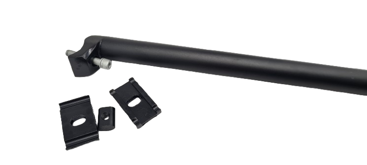 Alu Sattelstütze 450mm extra lang 27,2 31,6 mm MTB Rennrad schwarz Sattelstange