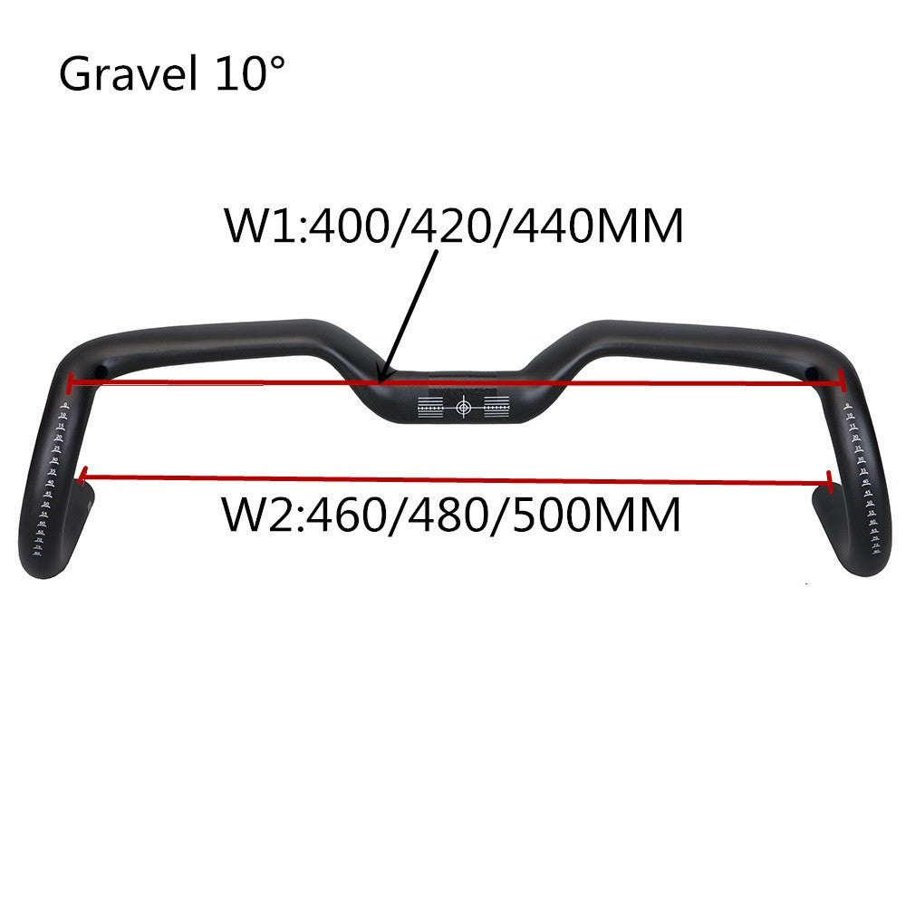 Carbon Rennrad Lenker Aero 31,8mm UD Matt 400-460mm Interne Kabelführung 300g