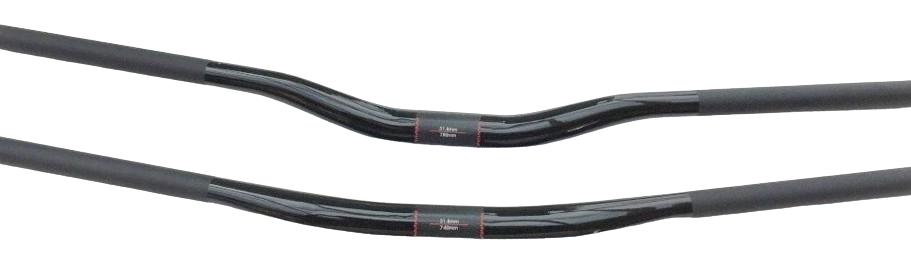 CarbonEnmy DH Carbon Lenker 31,8mm Riser Bar 740-820mm | 27,5mm Rise | UD Glossy