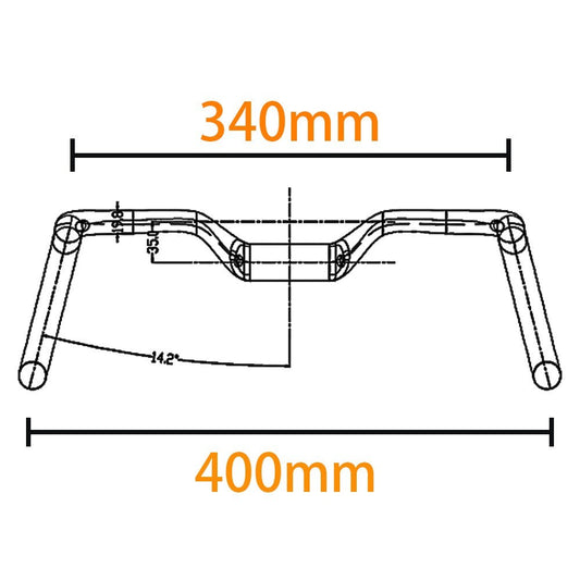 Carbon Rennrad Lenker Aero 31,8mm UD Matt 400-460mm Interne Kabelführung 300g