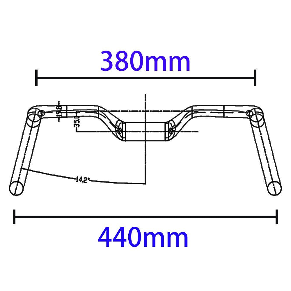 Carbon Rennrad Lenker Aero 31,8mm UD Matt 400-460mm Interne Kabelführung 300g