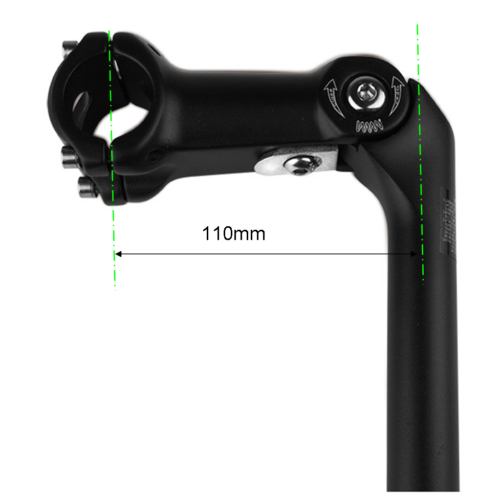 erstellbarer Vorbau 31,8mm Lenker Alu Schaftvorbau 25,4mm 1" 110/180mm -20°/+30°