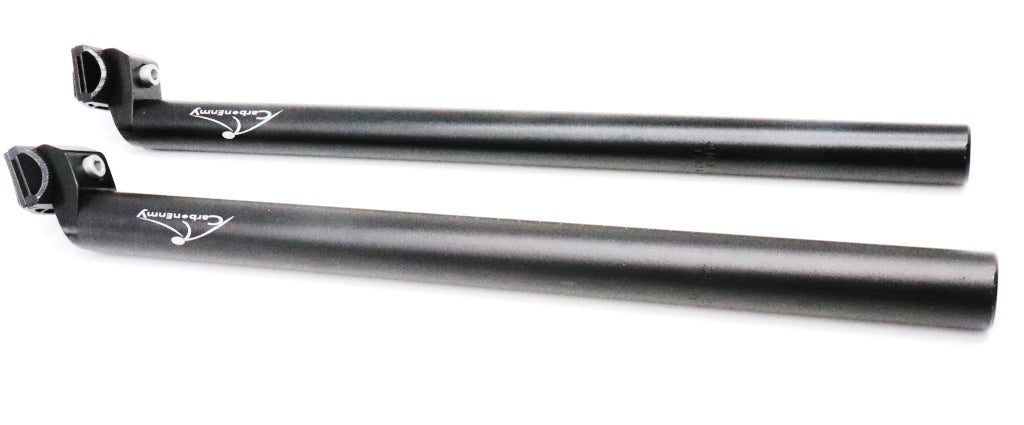 Alu Sattelstütze 450mm extra lang 27,2 31,6 mm MTB Rennrad schwarz Sattelstange