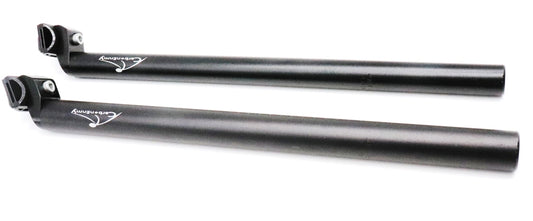 Alu Sattelstütze 450mm extra lang 27,2 31,6 mm MTB Rennrad schwarz Sattelstange