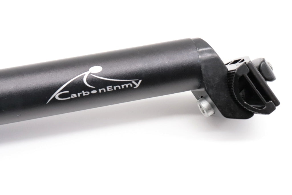 Alu Sattelstütze 450mm extra lang 27,2 31,6 mm MTB Rennrad schwarz Sattelstange