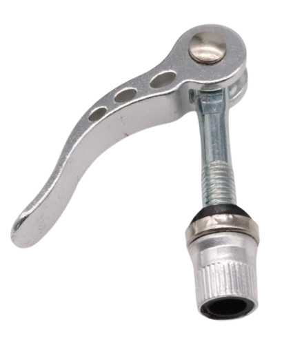 Fahrrad Schnellspanner M8 x 55mm Sattelklemme Alu Schwarz Silber