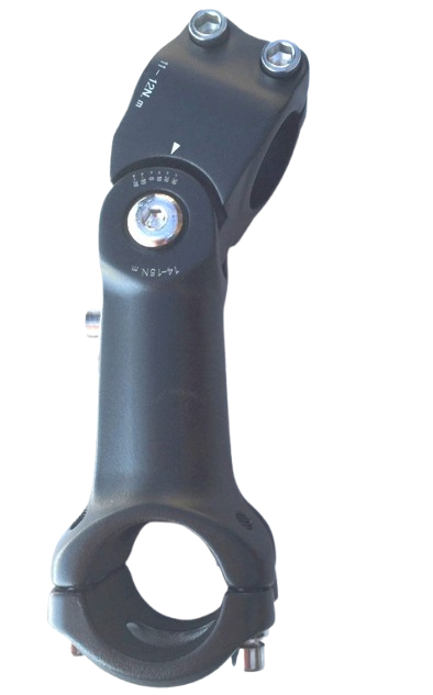Fahrrad Vorbau verstellbar 0-30° 31.8mm 1 1/8 Zoll Aluminium 90-110mm Schwarz