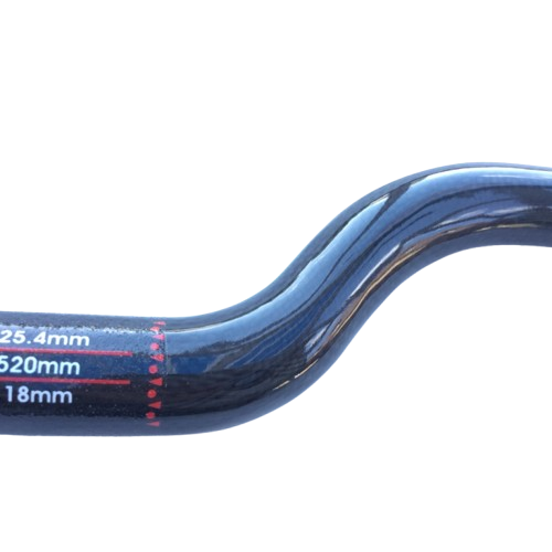Carbon Lenker mtb Fixie Singlespeed Riser H50 Fahrradlenker 25,4 mm 500-660mm