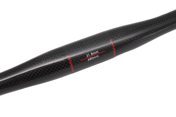 Carbon MTB Lenker 31,8mm Flat Bar Vollcarbon 3K Glossy 580-720mm Ultraleicht 130
