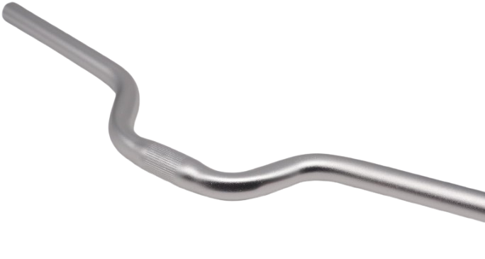 Alu Fahrrad Lenker Riser Bar 25,4 x 520mm H80mm Fixie Singlespeed Schwarz Silber