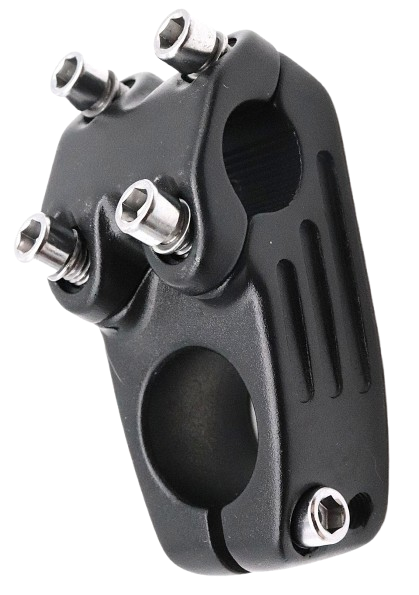 BMX Vorbau 40mm 0° CNC Alu 22,2mm Industrial Style Massiv Stabil Street Vorbau