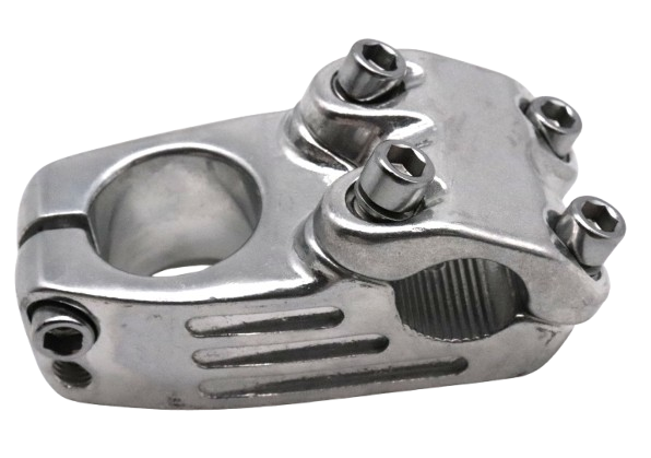 BMX Vorbau 40mm 0° CNC Alu 22,2mm Industrial Style Massiv Stabil Street Vorbau