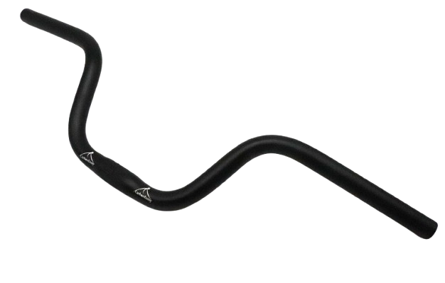 Lenker Riser 120mm Hoch Fahrradlenker 25,4mm Aluminiumlegierung 580/620mm für Citybike MTB Trekkingrad E-Bike Komfort-Lenker Ergonomisch Schwarz/Silber