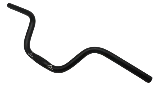 Lenker Riser 120mm Hoch Fahrradlenker 25,4mm Aluminiumlegierung 580/620mm für Citybike MTB Trekkingrad E-Bike Komfort-Lenker Ergonomisch Schwarz/Silber