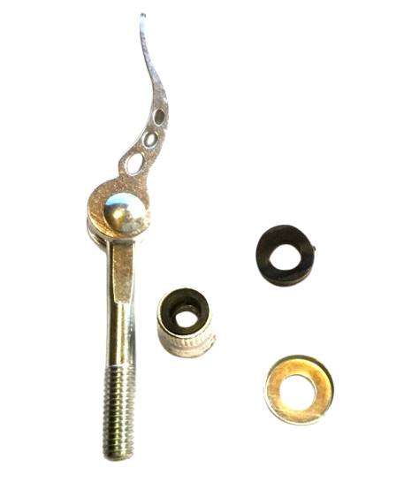 Fahrrad Schnellspanner M8 x 55mm Sattelklemme Alu Schwarz Silber