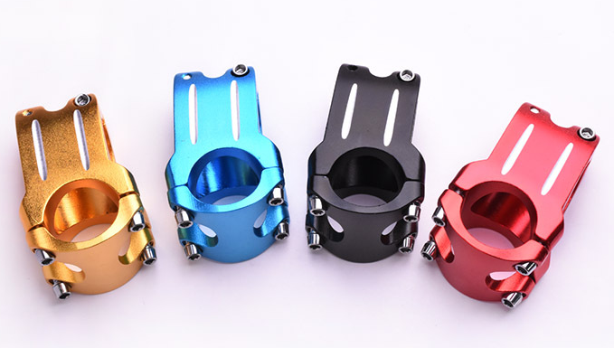 Fahrrad Vorbau Kurz 31.8mm 40mm 7° CNC Alu BMX MTB Sandgestrahlt 4 Farben Neu