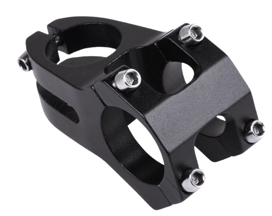 Fahrrad Vorbau Kurz 31.8 mm 40mm 0° CNC Aluminium Low Stack 30mm Schwarz Silber