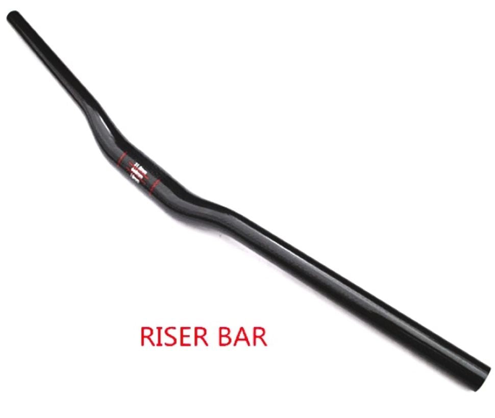 Voll Carbon MTB Riser Lenker 25,4mm Fahrradlenker 3K Hochglanz 30mm Rise 580-720mm